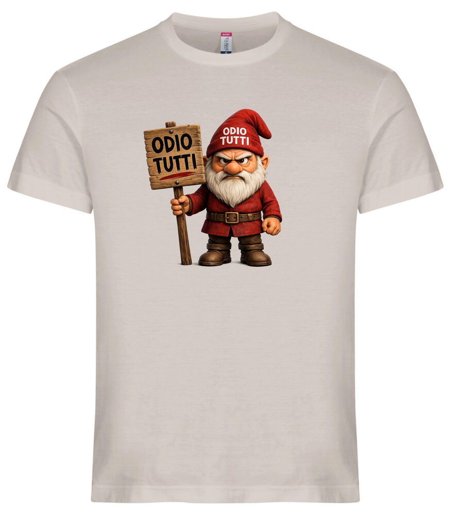 T-Shirt Uomo Simpatica Odio Tutti – Personalizzabile con Nome – PS 27431-A-155