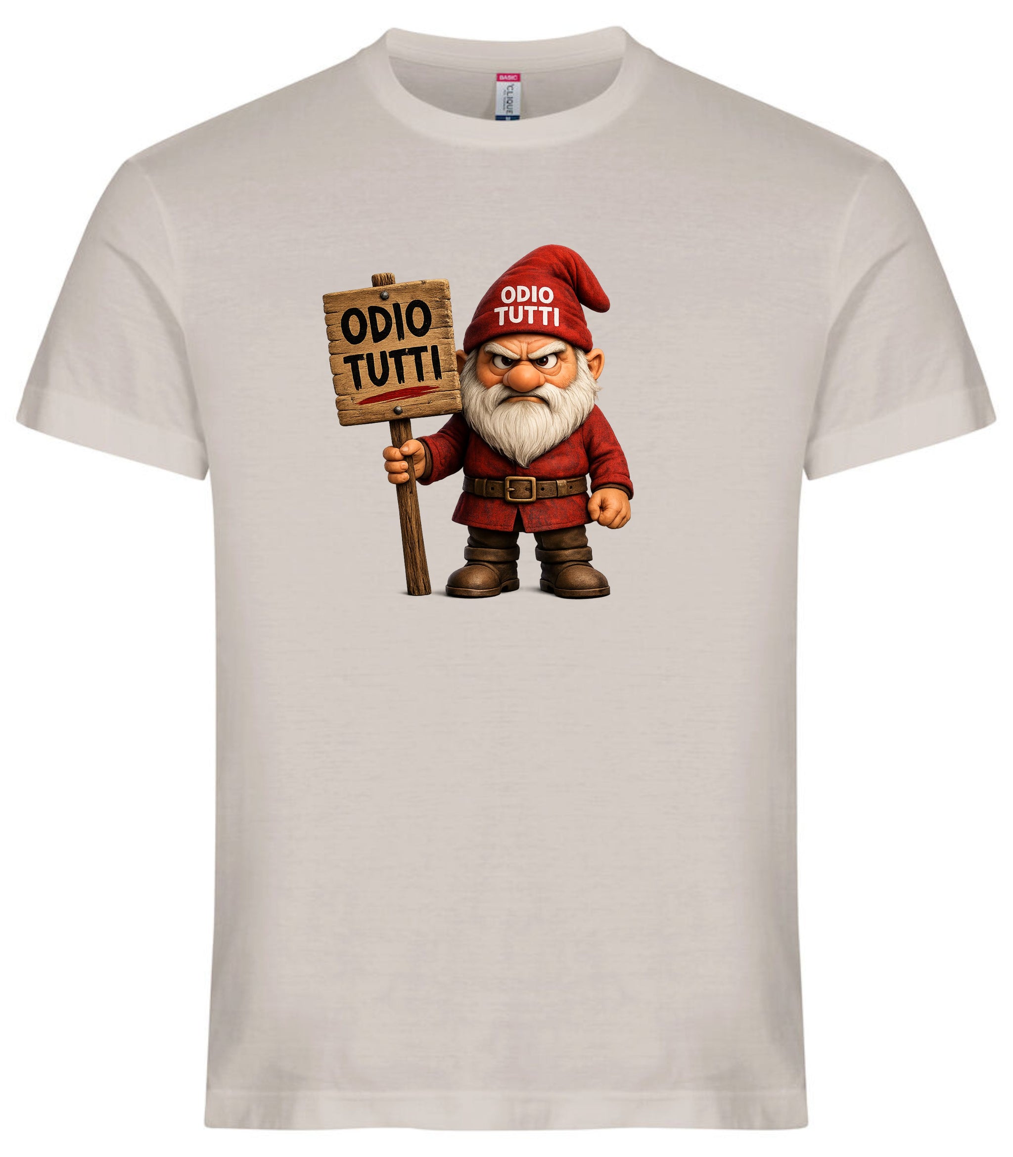 T-Shirt Uomo Simpatica Odio Tutti – Personalizzabile con Nome – PS 27431-A-155