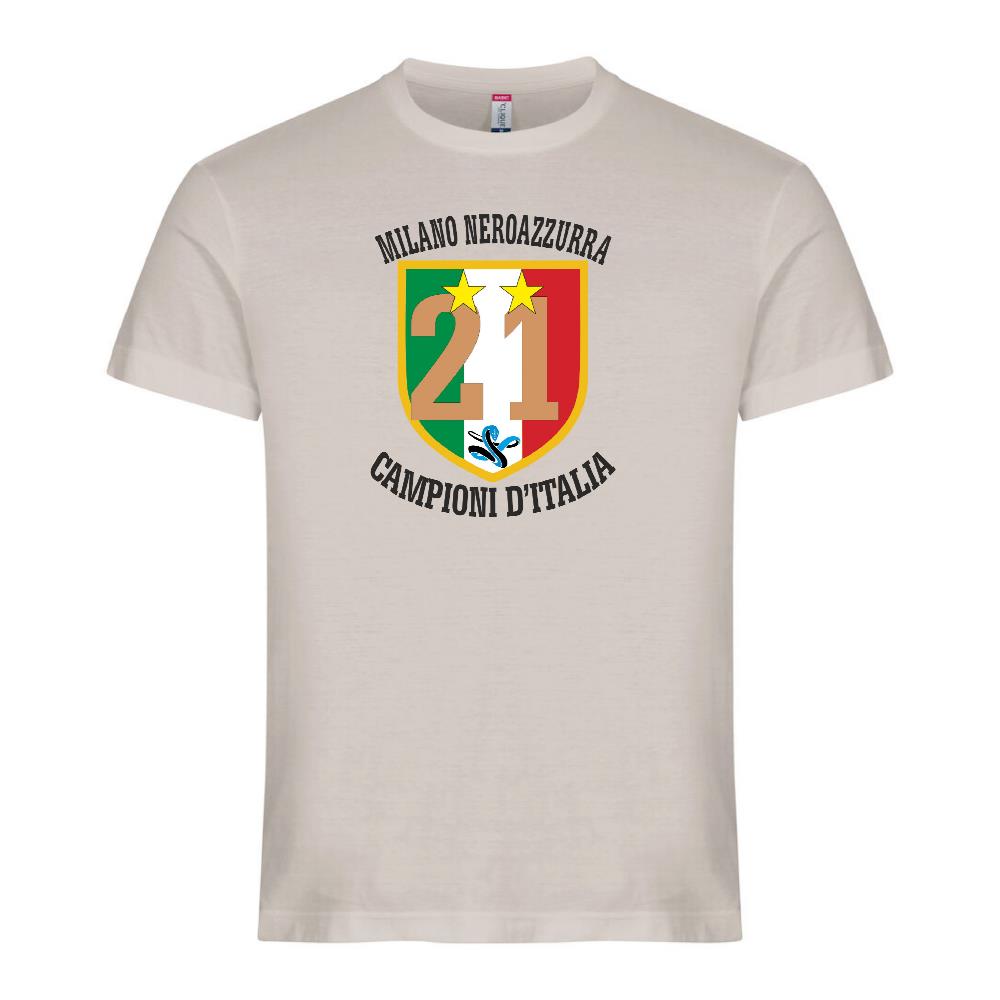T-Shirt Scudetto Inter Campioni d’Italia 25/26 – Seconda Stella 21 Scudetti Scudetto Neroazzurro – PS 27431-A042