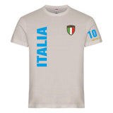 T-Shirt Italia In Cotone Personalizzabile con Nome e Numero PS 27431-A126