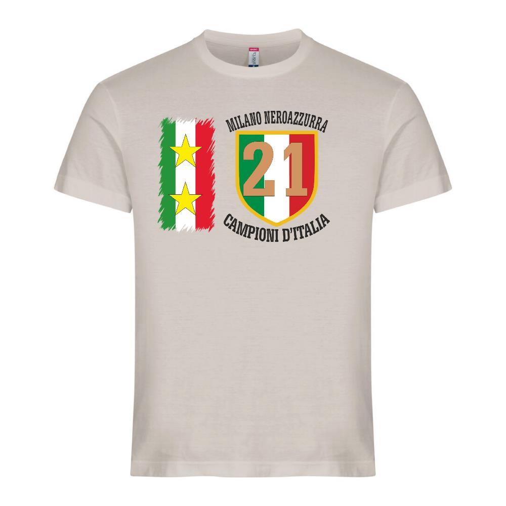 T-Shirt Calcio Inter Campioni d’Italia Serie A – 21 Scudetti Seconda Stella – PS 27431-A068