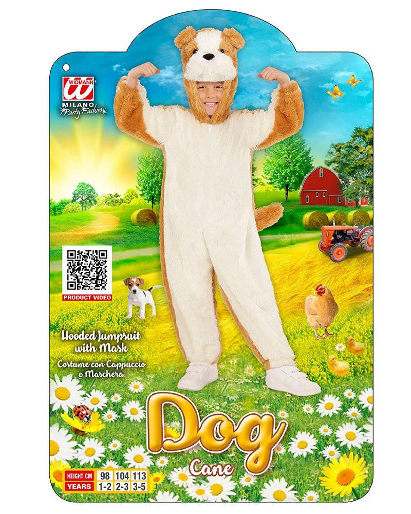Costume Carnevale Bimbo Cane Bulldog in Caldo Peluche – Unisex – Widmann – PS 26098
