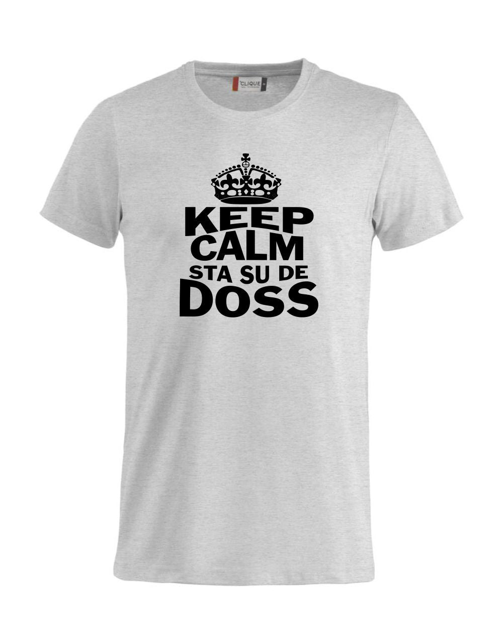 T-Shirt “Keep Calm Sta Su De Doss” Uomo e Bambino – Maglietta Simpatica con Stampa – PS 27431-A010