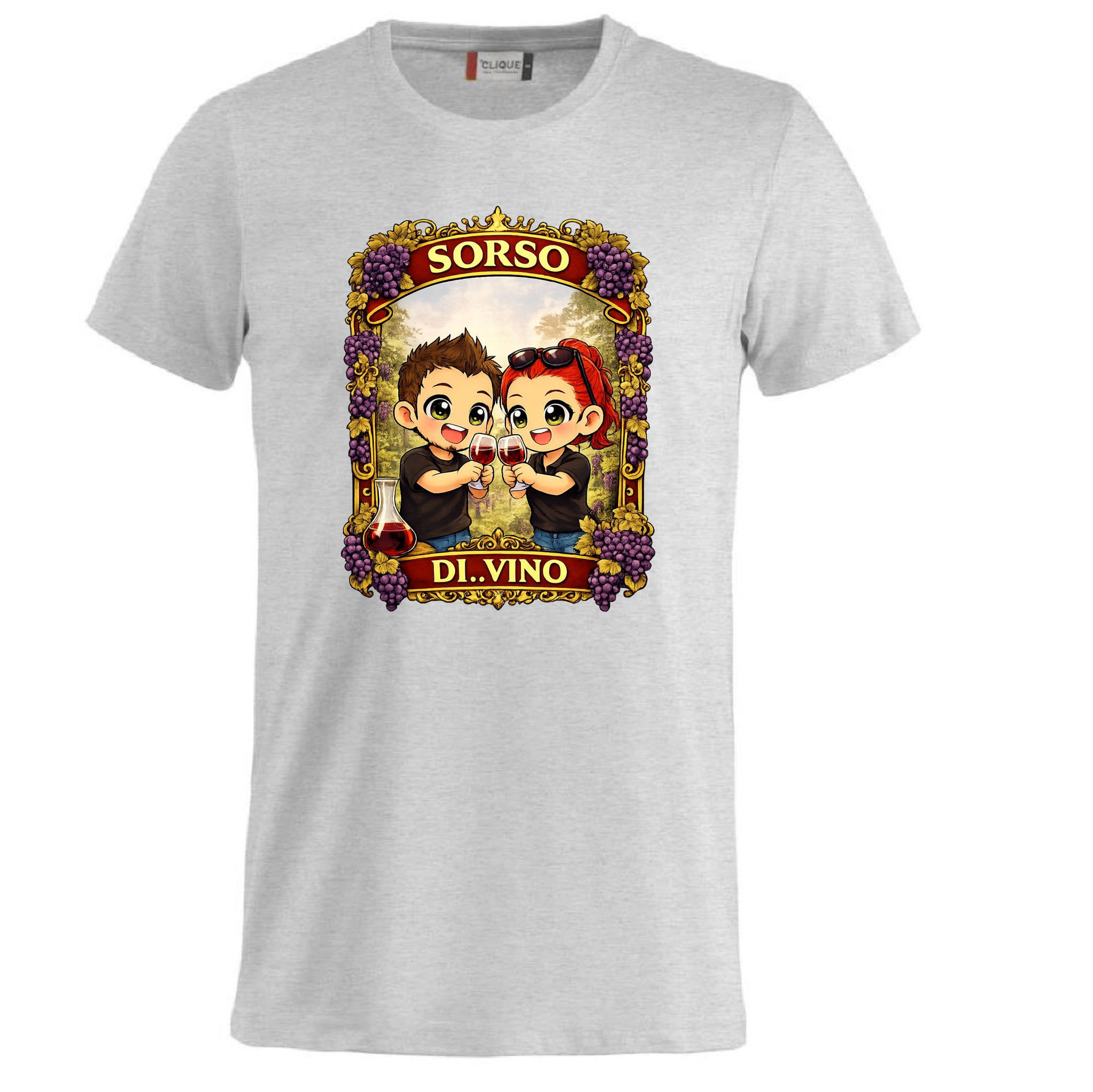 T-Shirt Divertente “Sorso di Vino” Personalizzabile con Nome – Idea Regalo per Amanti del Vino – PS 27431-A-142 PRS