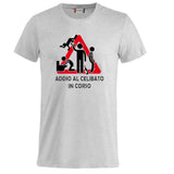 T-Shirt Addio al Celibato In Corso , Dietro  “Attenzione Ubriachi” – Maglietta Divertente con Doppia Stampa Fronte/Retro – PS 27431 - A071