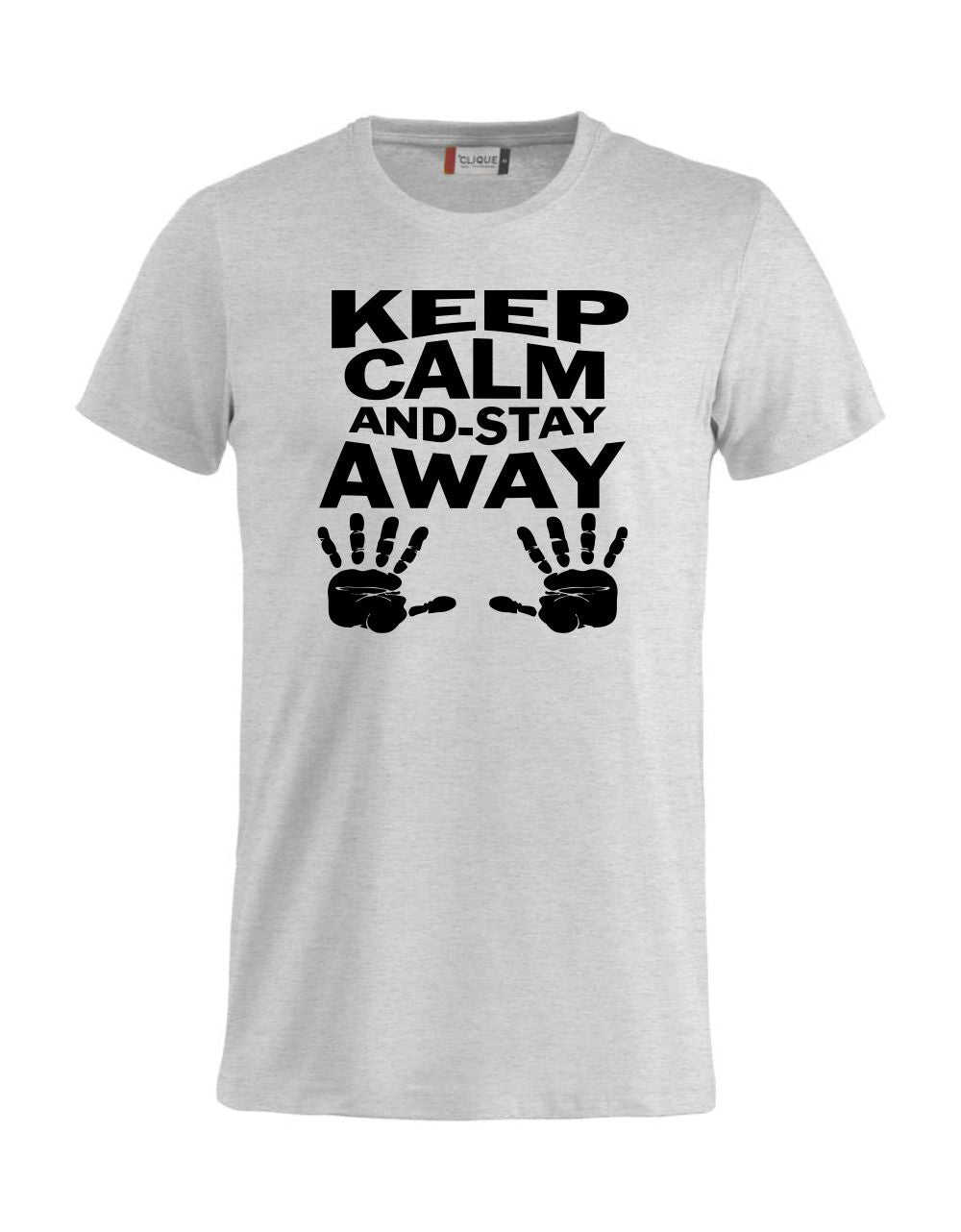 T-Shirt “Keep Calm And Stay Away” Uomo – Maglietta Simpatica con Stampa – PS 27431-A013