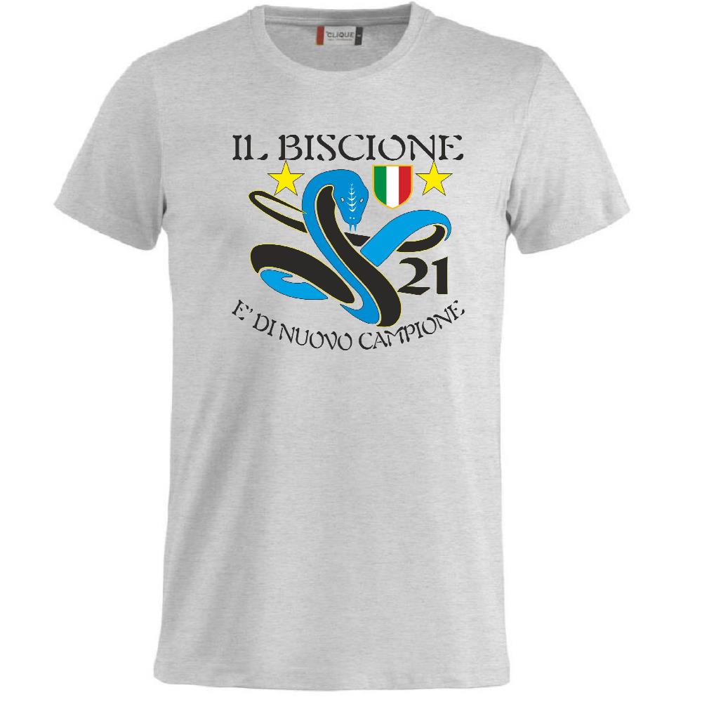 T-Shirt Calcio Inter Biscione Campioni d’Italia 25/26 – 21 Scudetti – PS 27431-INT-02