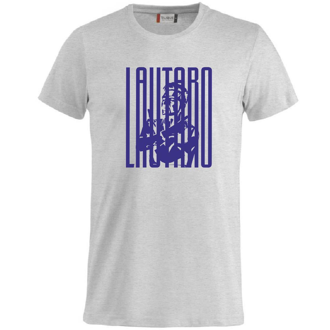 T-Shirt Lautaro Martinez Magliette Tifosi Interisti Maglietta in Cotone Abbigliamento Calcio PS 27431-A033
