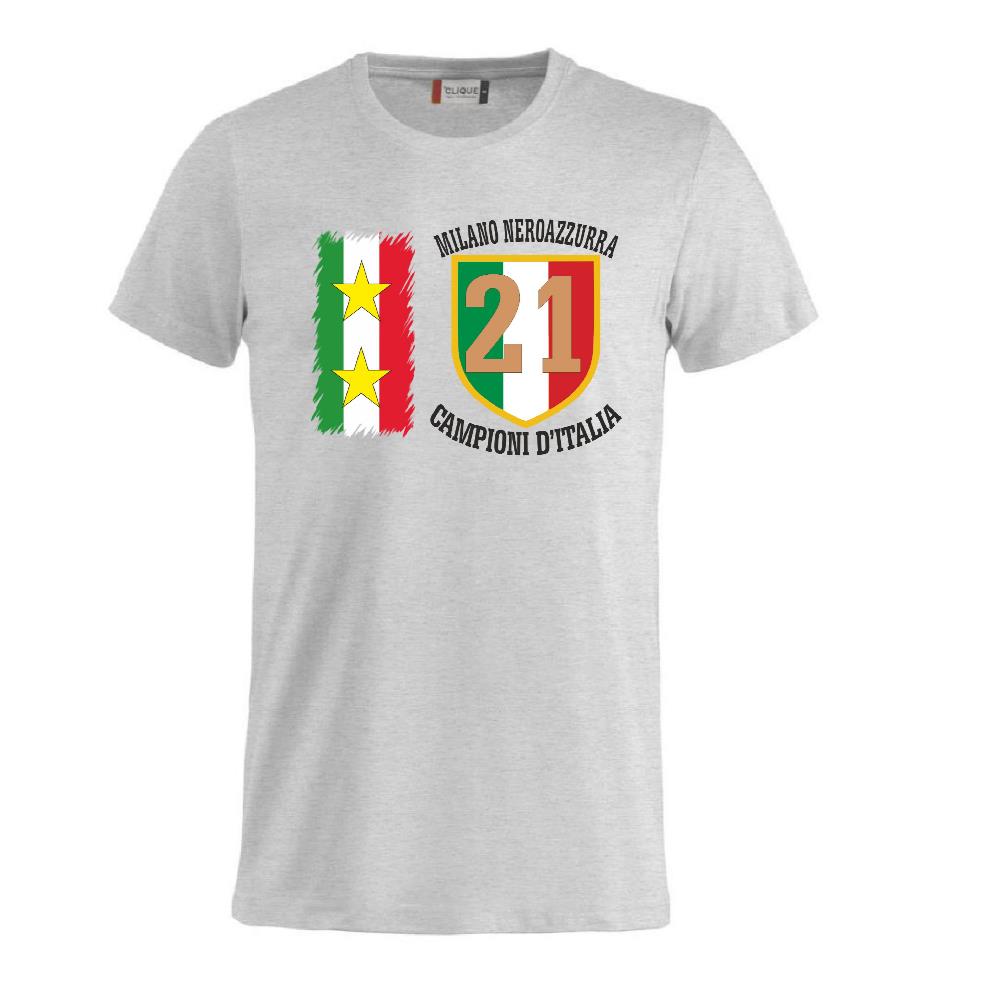 T-Shirt Calcio Inter Campioni d’Italia Serie A – 21 Scudetti Seconda Stella – PS 27431-A068