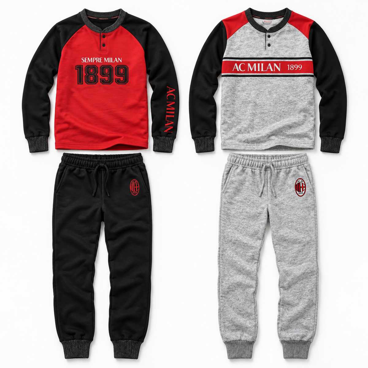 Pigiama Milan Lungo 100% Cotone Garzato Serafino Homewear Personalizzabile – PS 40660-BS