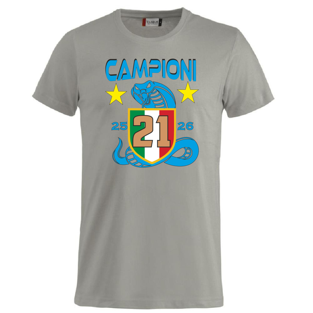T-Shirt Inter Campione d’Italia 2025/2026 –  21 Scudetti Biscione  – PS 27431-INT-08