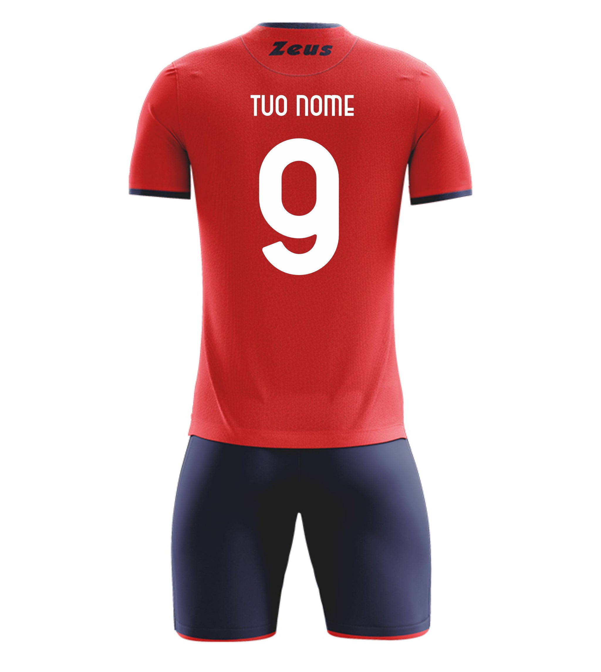 Completo Calcio Zeus Kit Sticker – Maglia e Pantaloncino – Personalizzabile con Nome e Numero PS 12800