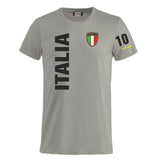 T-Shirt Italia In Cotone Personalizzabile con Nome e Numero PS 27431-A126
