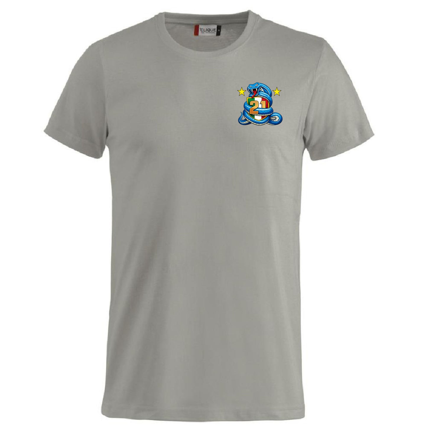 T-Shirt Neroazzurri Campioni d’Italia 2025/2026 –  21 Scudetti 100% Cotone  – PS 27431-INT-09