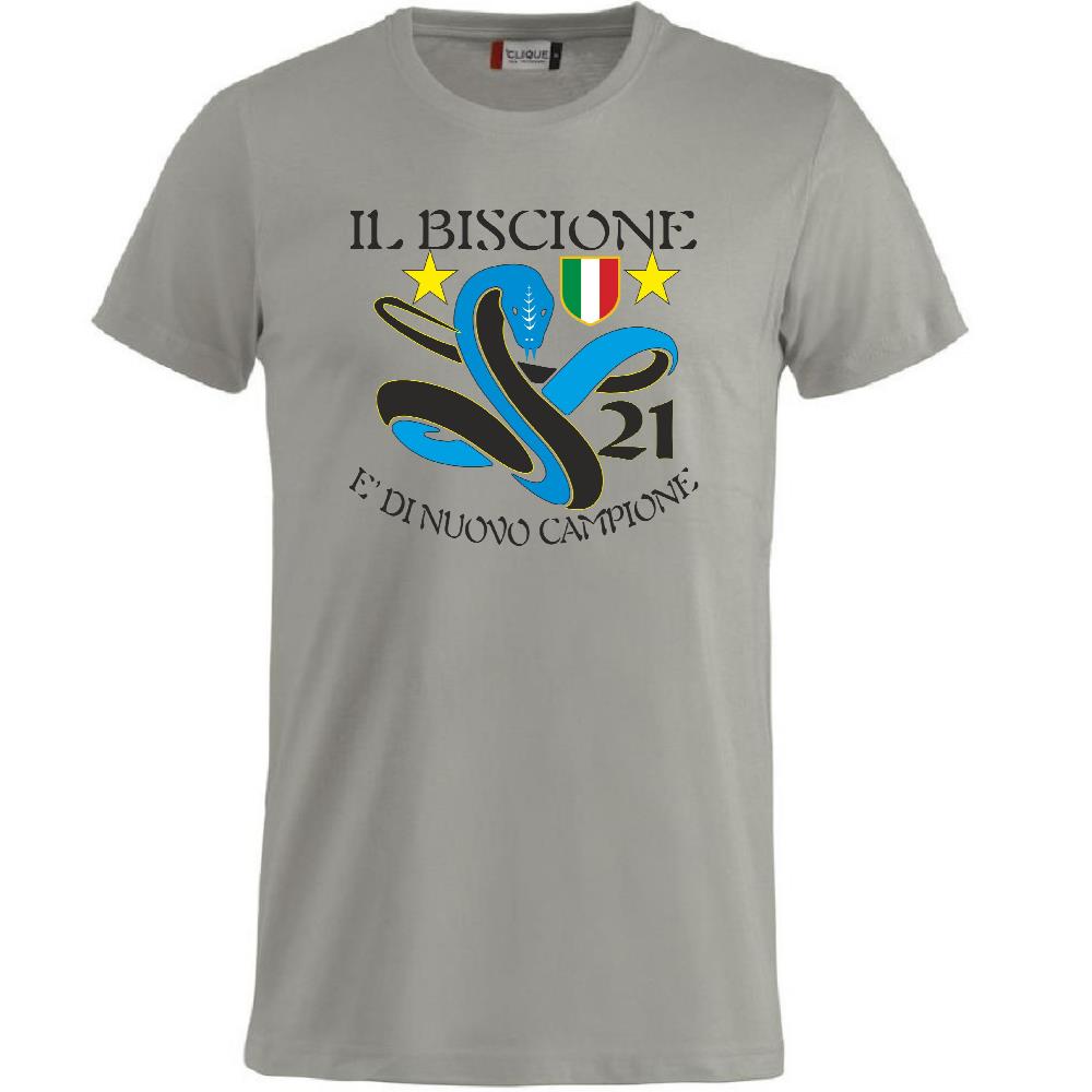 T-Shirt Calcio Inter Biscione Campioni d’Italia 25/26 – 21 Scudetti – PS 27431-INT-02