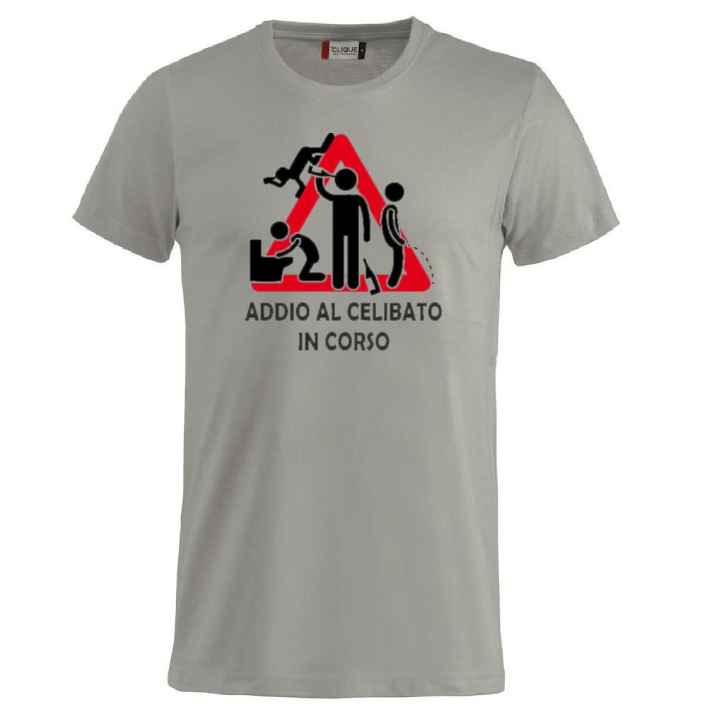 T-Shirt Addio al Celibato In Corso , Dietro  “Attenzione Ubriachi” – Maglietta Divertente con Doppia Stampa Fronte/Retro – PS 27431 - A071