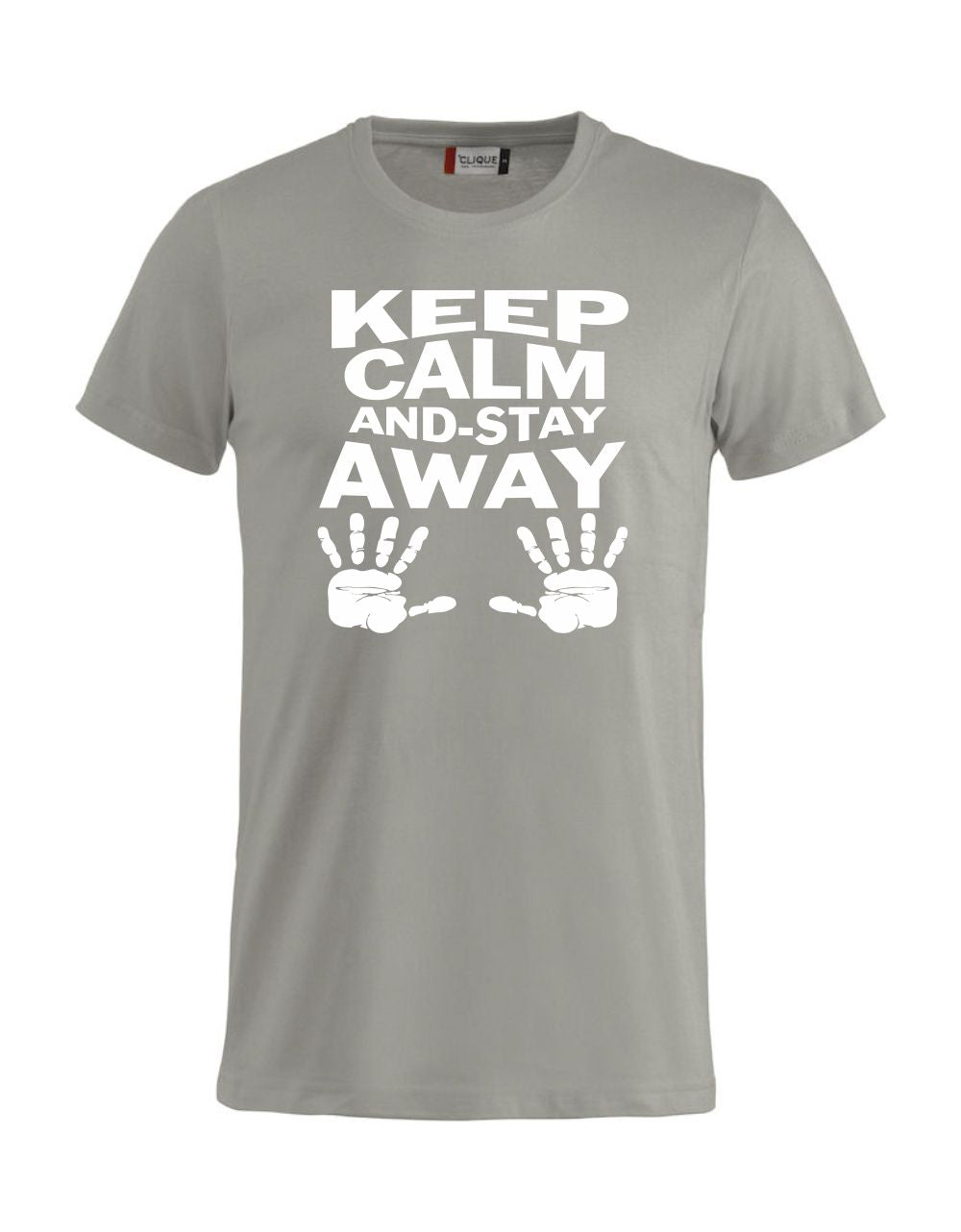 T-Shirt “Keep Calm And Stay Away” Uomo – Maglietta Simpatica con Stampa – PS 27431-A013