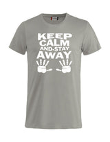 T-Shirt “Keep Calm And Stay Away” Uomo – Maglietta Simpatica con Stampa – PS 27431-A013