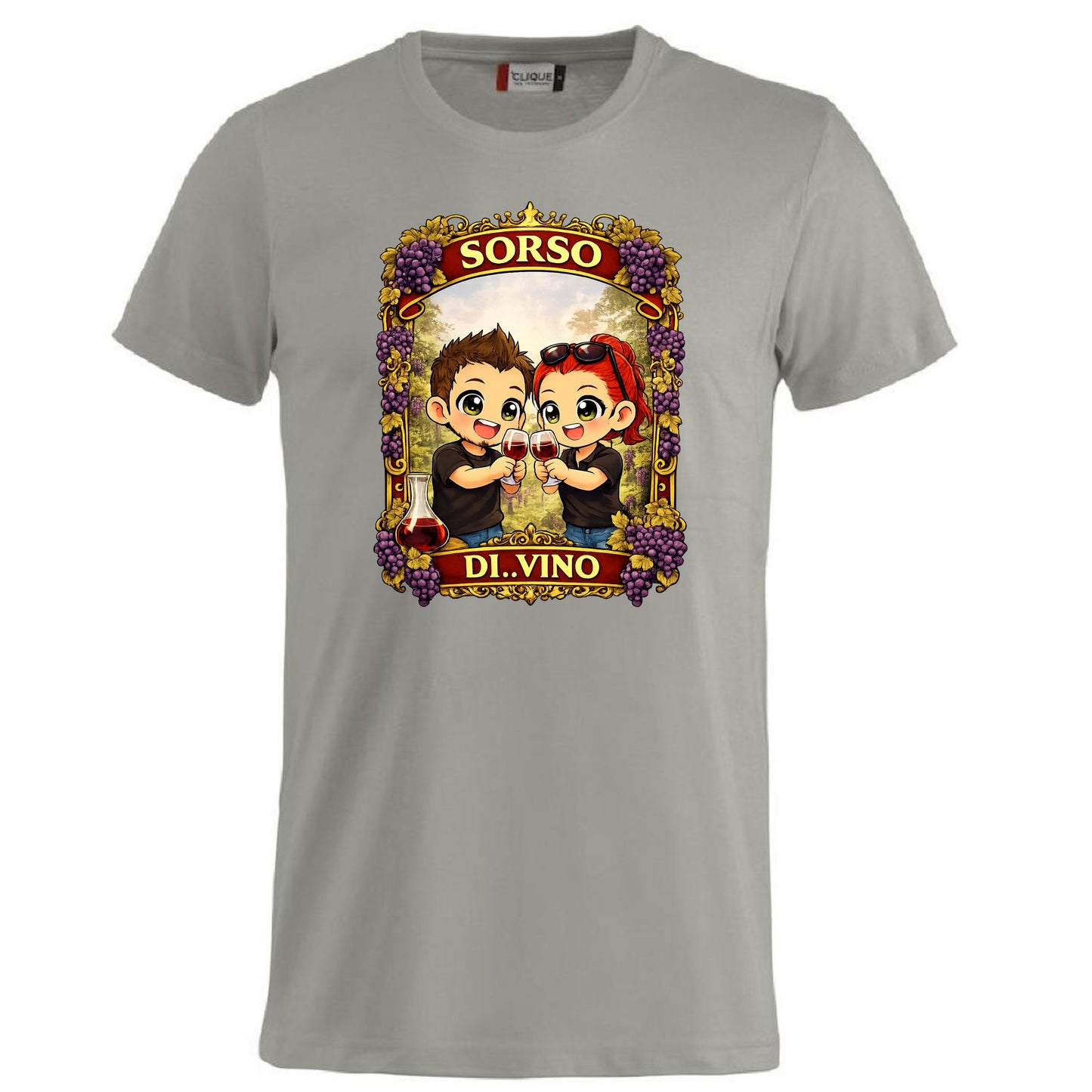T-Shirt Divertente “Sorso di Vino” Personalizzabile con Nome – Idea Regalo per Amanti del Vino – PS 27431-A-142 PRS