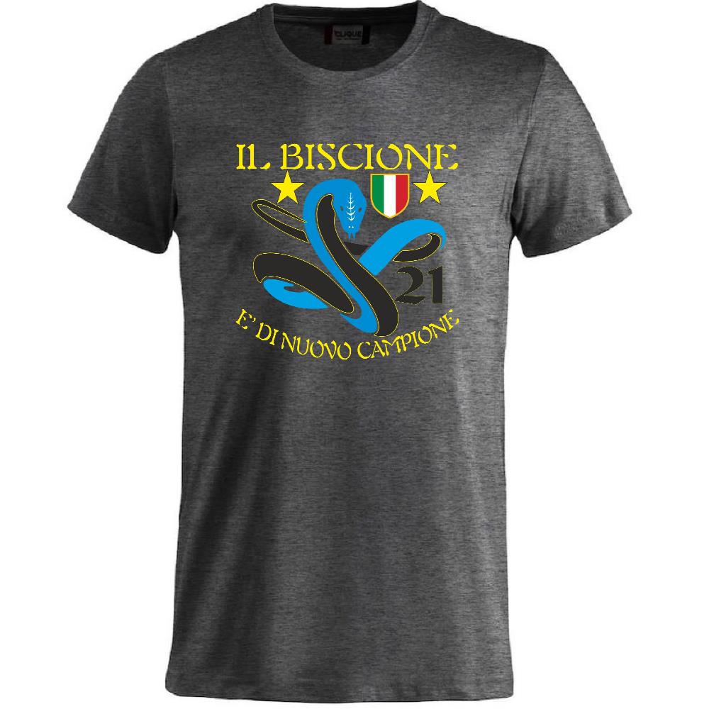 T-Shirt Calcio Inter Biscione Campioni d’Italia 25/26 – 21 Scudetti – PS 27431-INT-02