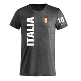 T-Shirt Italia In Cotone Personalizzabile con Nome e Numero PS 27431-A126