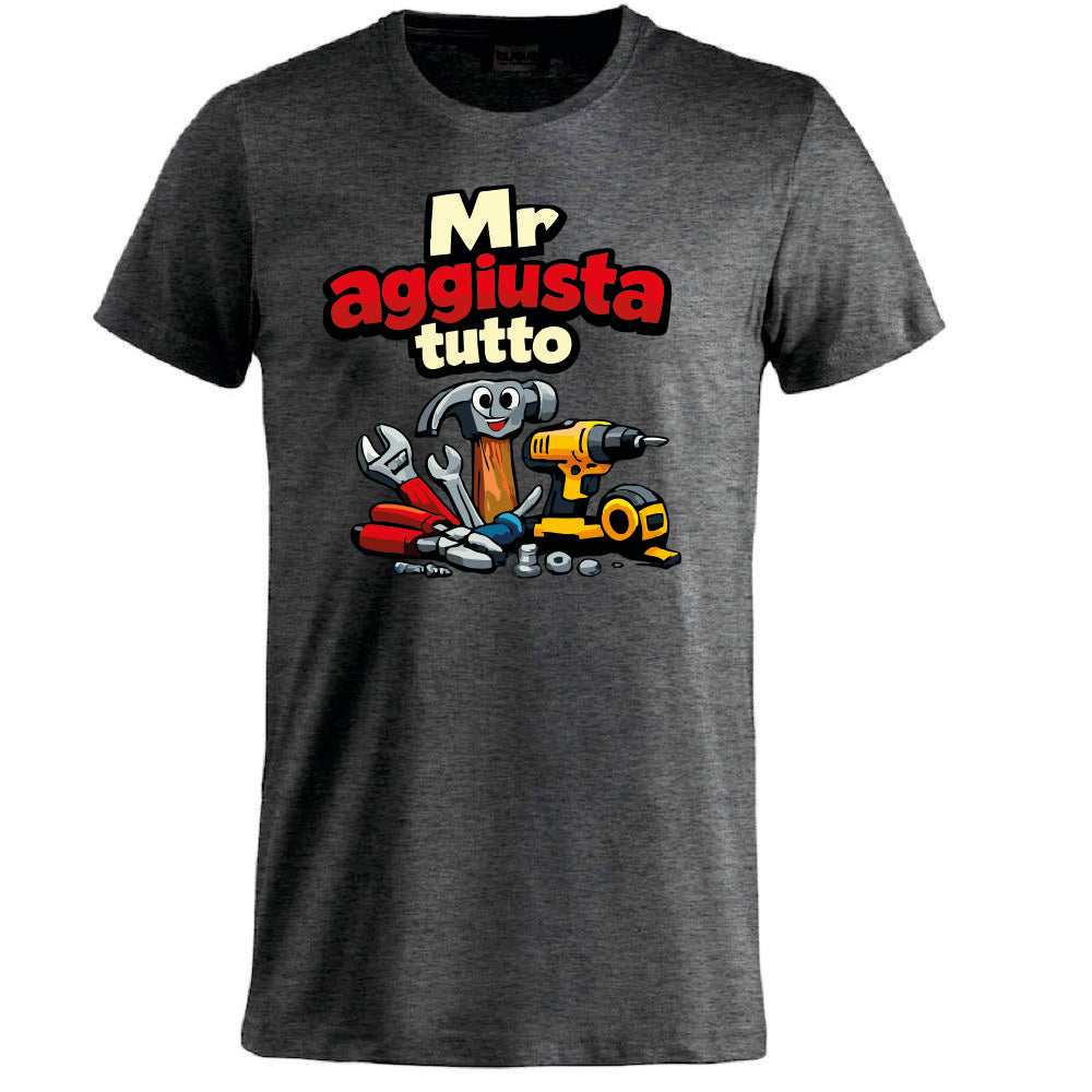 T-Shirt Personalizzabile Uomo “Mr Aggiusta Tutto” – Idea Regalo – PS 27431-A142