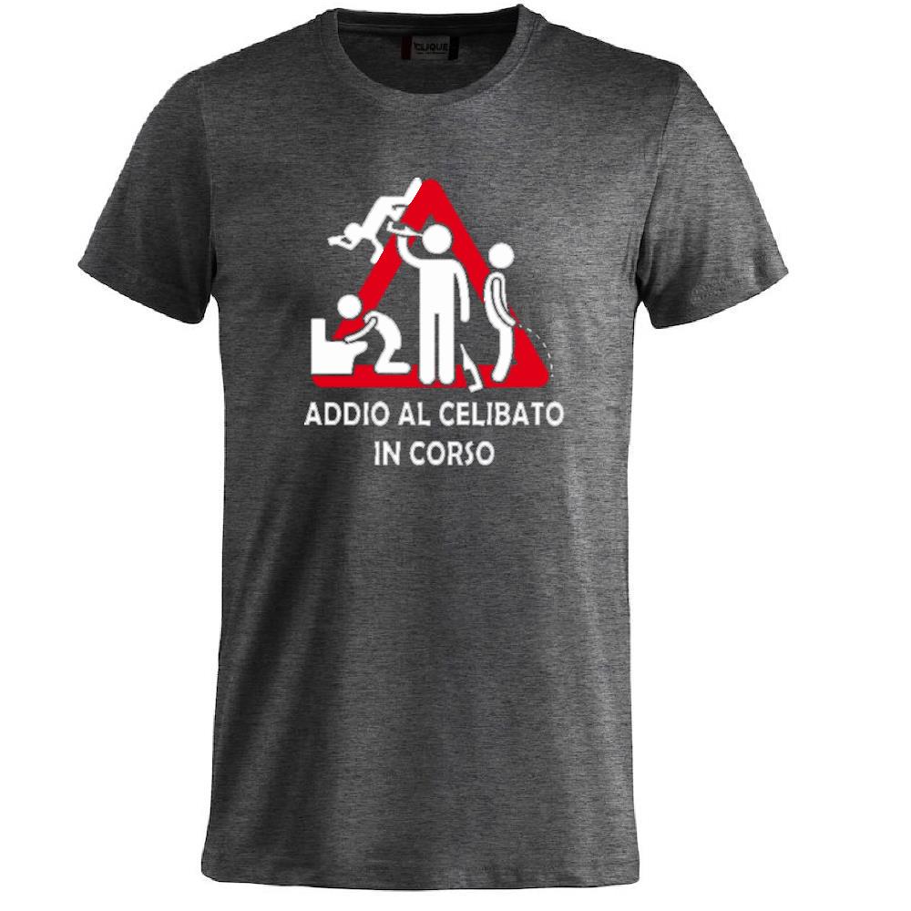 T-Shirt Addio al Celibato In Corso , Dietro  “Attenzione Ubriachi” – Maglietta Divertente con Doppia Stampa Fronte/Retro – PS 27431 - A071