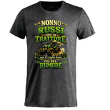 T-Shirt Nonno Russi Come Un Trattore Ma Ti Voglio Bene Piu' Del Rumore – Maglietta Personalizzabile PS 27431-A-146