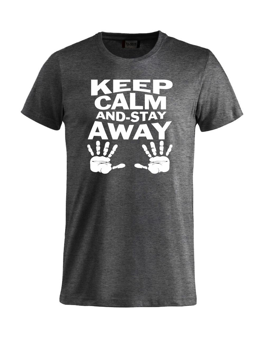 T-Shirt “Keep Calm And Stay Away” Uomo – Maglietta Simpatica con Stampa – PS 27431-A013
