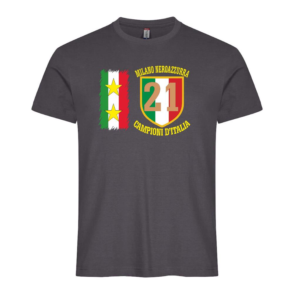 T-Shirt Calcio Inter Campioni d’Italia Serie A – 21 Scudetti Seconda Stella – PS 27431-A068