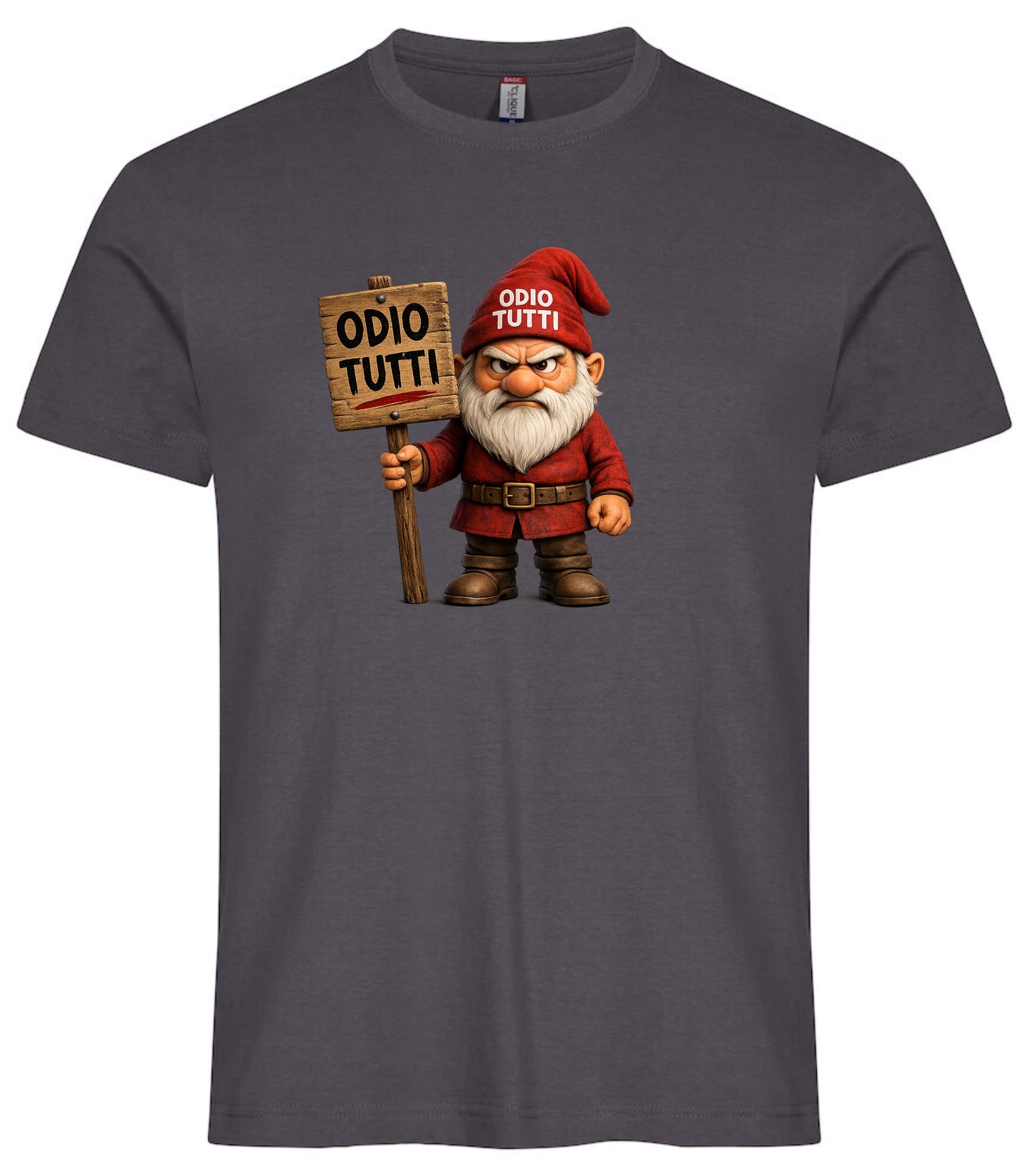 T-Shirt Uomo Simpatica Odio Tutti – Personalizzabile con Nome – PS 27431-A-155