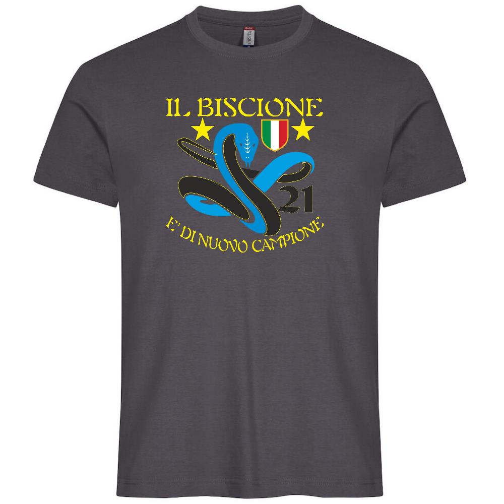 T-Shirt Calcio Inter Biscione Campioni d’Italia 25/26 – 21 Scudetti – PS 27431-INT-02
