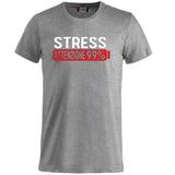 T-Shirt Uomo “Stress Attenzione 99%” – Maglietta Simpatica e Divertente PS 27431-A002