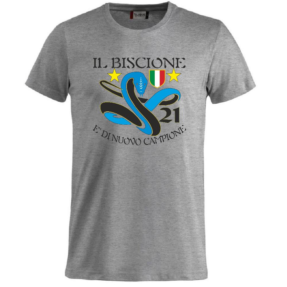 T-Shirt Calcio Inter Biscione Campioni d’Italia 25/26 – 21 Scudetti – PS 27431-INT-02