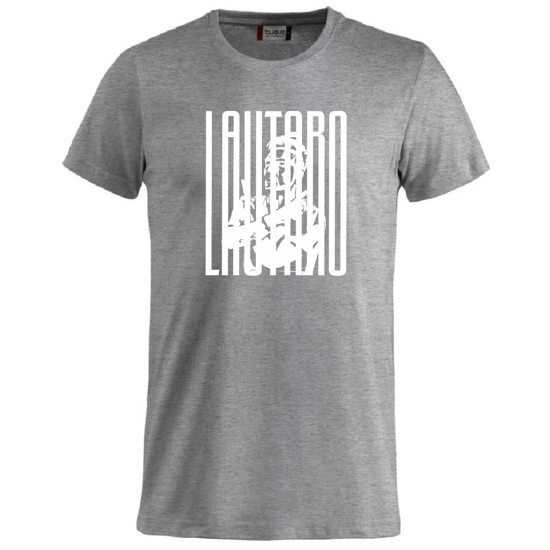 T-Shirt Lautaro Martinez Magliette Tifosi Interisti Maglietta in Cotone Abbigliamento Calcio PS 27431-A033