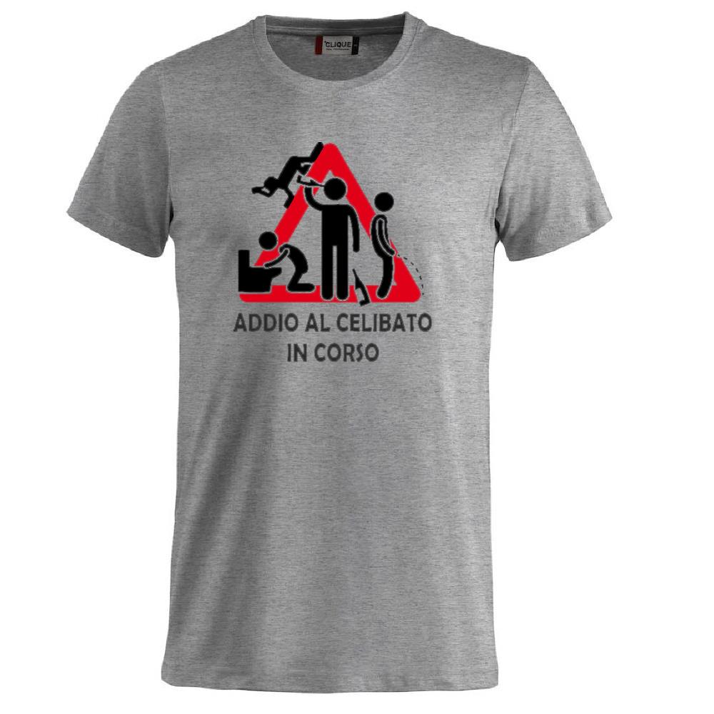 T-Shirt Addio al Celibato In Corso , Dietro  “Attenzione Ubriachi” – Maglietta Divertente con Doppia Stampa Fronte/Retro – PS 27431 - A071