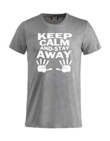 T-Shirt “Keep Calm And Stay Away” Uomo – Maglietta Simpatica con Stampa – PS 27431-A013