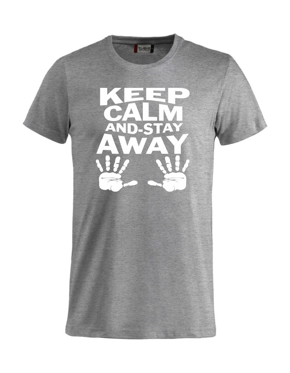 T-Shirt “Keep Calm And Stay Away” Uomo – Maglietta Simpatica con Stampa – PS 27431-A013