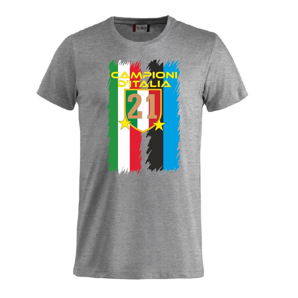 T-Shirt Calcio Inter Campioni d’Italia 2025/26 – 21 Scudetti 2 Stelle – PS 27431-INT-06