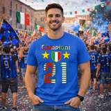 T-Shirt Calcio Inter Campioni d’Italia 25/26 – Seconda Stella 21 Scudetti – PS 27431-INT-05