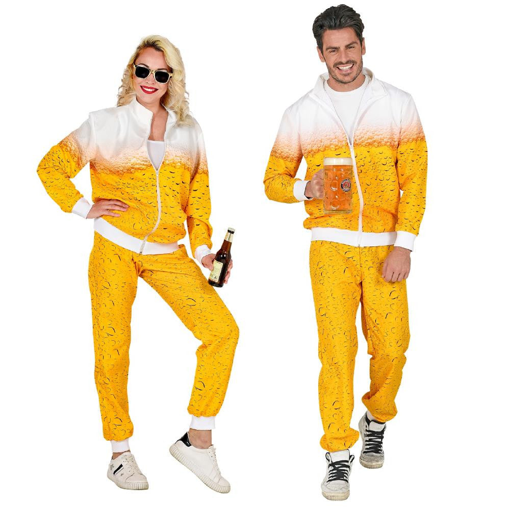 Costume di Carnevale Anni 80 Tuta Birra – Giacca e Pantaloni – PS 10175