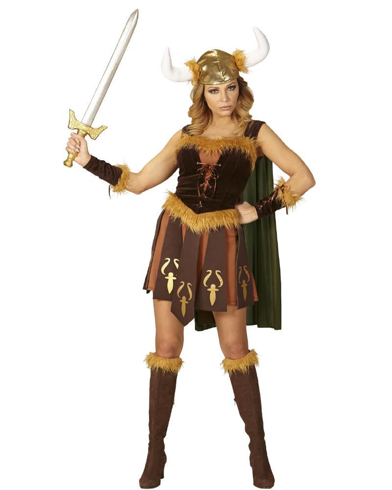 Costume Carnevale Donna Guerriera Vichinga – Widmann – PS 26110