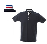 Polo da Uomo Riccione Personalizzabile JRC a Manica Corta con Tricolore Italia Sul Collo  – Cod. 31155