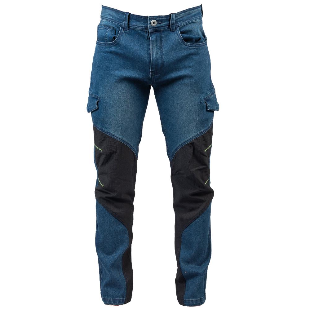 Pantalone Jeans Da Lavoro Elasticizzato Multitasche Personalizzabile JRC PS 46565 PRS