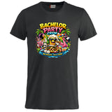 T-Shirt Addio al Celibato Bachelor Party Crew No Rules All Fun Personalizzabile con Nome PS 27431-A-40