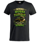 T-Shirt Nonno Russi Come Un Trattore Ma Ti Voglio Bene Piu' Del Rumore – Maglietta Personalizzabile PS 27431-A-146