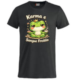 T-shirt Adulto e Bambino Unisex – Rana Karma e sangue freddo - PS 27431-A140