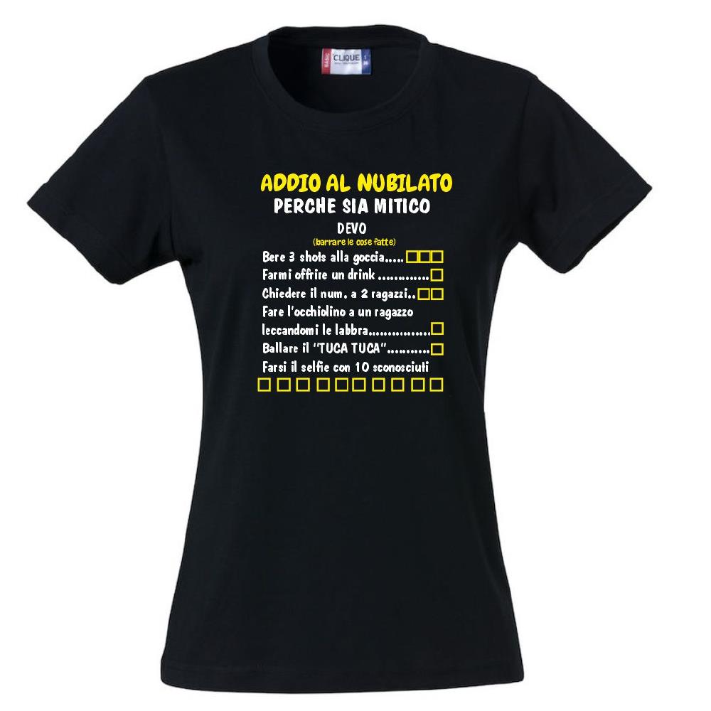 T-Shirt Addio al Nubilato “Cose da Fare Prima di Sposarsi” – PS 28870-017