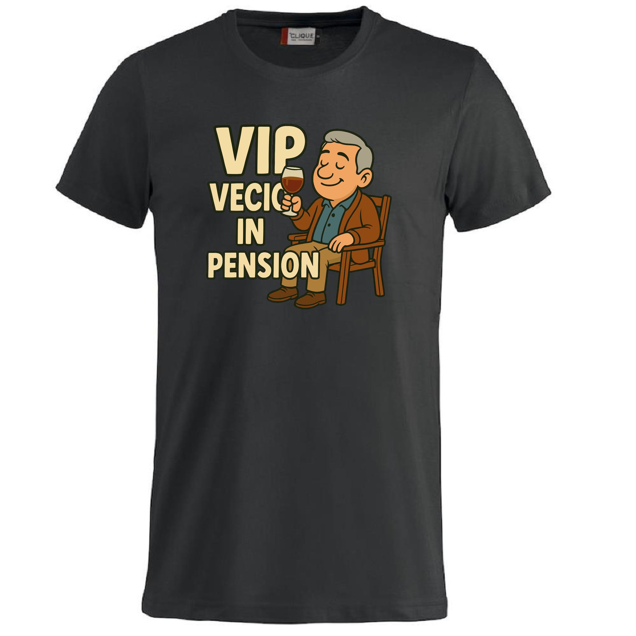 T-Shirt Personalizzabile “VIP Vecio in Pension” – Personalizzabile con Nome – PS 27431-A132