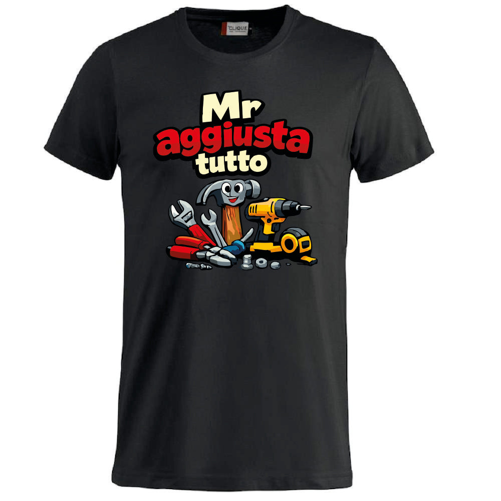 T-Shirt Personalizzabile Uomo “Mr Aggiusta Tutto” – Idea Regalo – PS 27431-A142